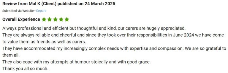 Review from client