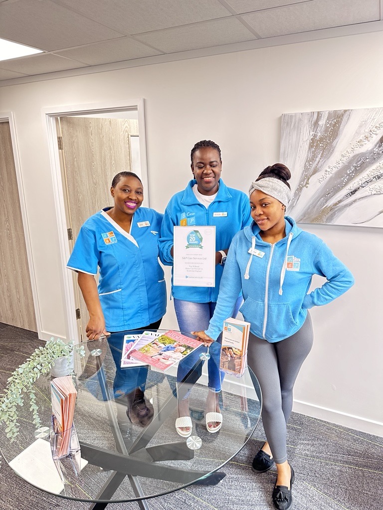 S&P Care Named Top 20 Home Care Provider South East England 2025 for Second Consecutive Year!